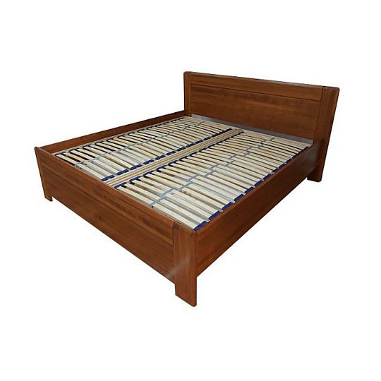 Elizabet 2 Dřevěná postel 180 cm, ořech tmavý