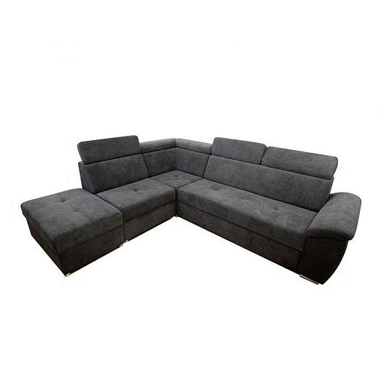 FONDUE II sedací souprava pravá, šedohnědá