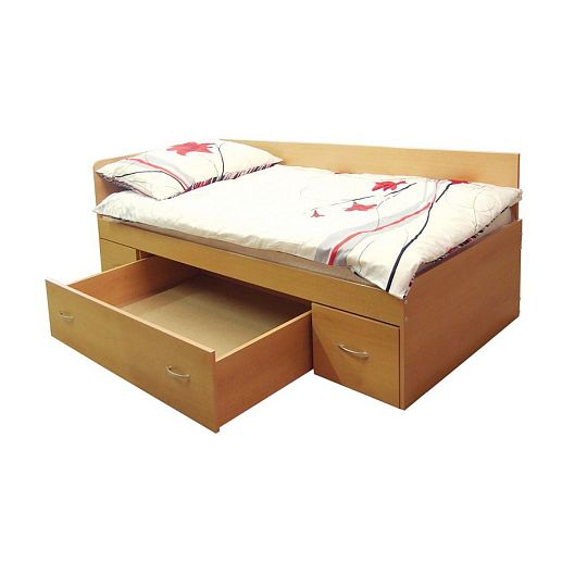 MAXIMUS válenda s úložným prostorem 90 cm, Buk