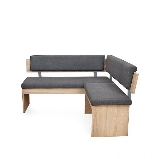 VENEZUELA rohová lavice UNI, dub sonoma/šedá