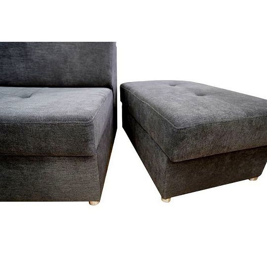 FONDUE II sedací souprava levá, šedohnědá