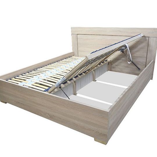 DOMINGO postel 180 cm + rošt a úložný prostor, pino aurelio