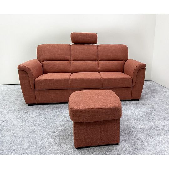 SAHARA LUX 3R+1 sedací souprava, cihlová Nobila 52