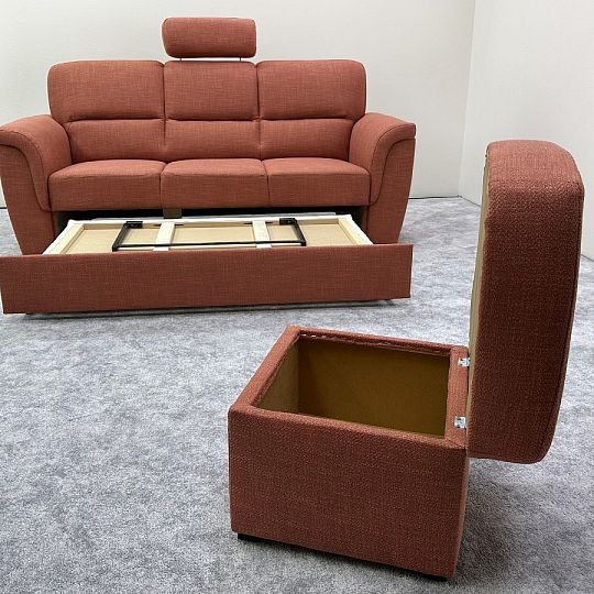 SAHARA LUX 3R+1 sedací souprava, cihlová Nobila 52