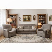 AMARILA sedací souprava 3+1+1, hnědá JZ05