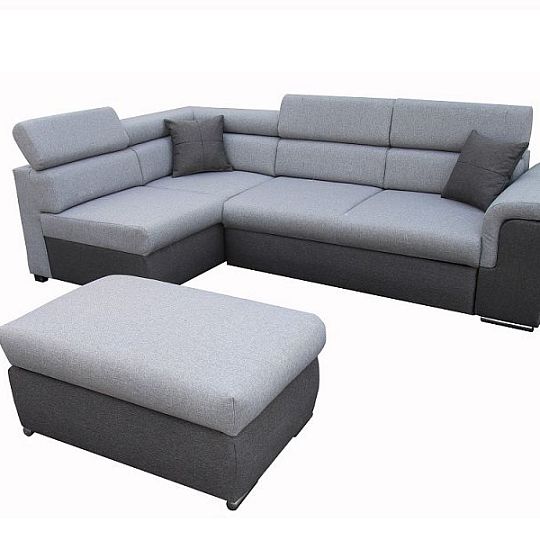 BORGO rohová sedací souprava Lars 99/92 pravá, šedá