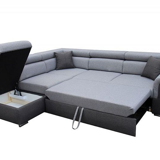 BORGO rohová sedací souprava Lars 99/92 pravá, šedá