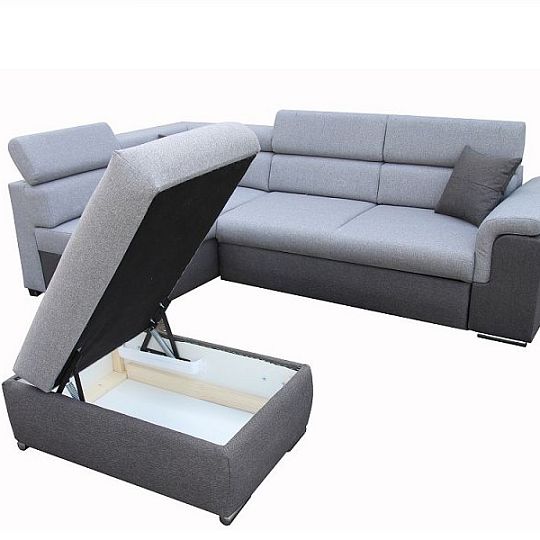 BORGO rohová sedací souprava Lars 99/92 pravá, šedá