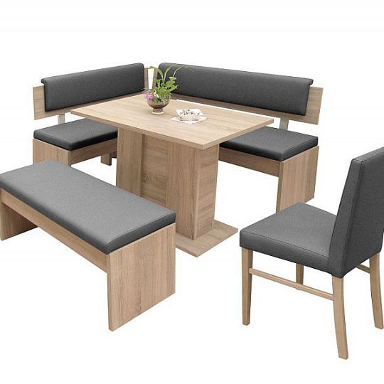 VENEZUELA taburet T120, dub sonoma/šedá