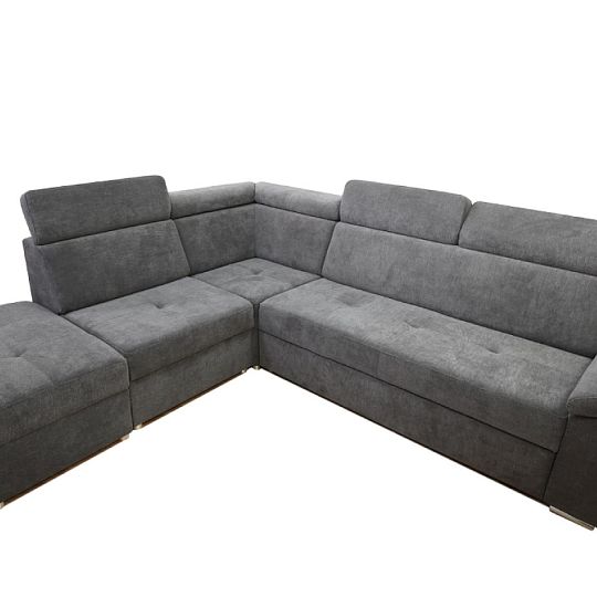 FONDUE II taburet, šedohnědá