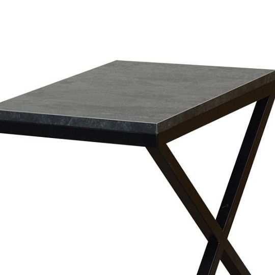 NYX odkládací stolek, mramor uhelný/černý kov