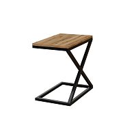 NYX odkládací stolek, dub pobřežný/černá kov