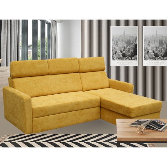 FONDUE NEW MINI sedací souprava, UNI, hořčicová