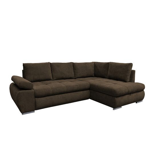 SKYLINE rohová sedací souprava levá, hnědá Aston 5
