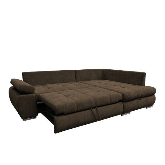 SKYLINE rohová sedací souprava levá, hnědá Aston 5