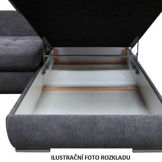 SKYLINE rohová sedací souprava pravá, hnědá Aston 5