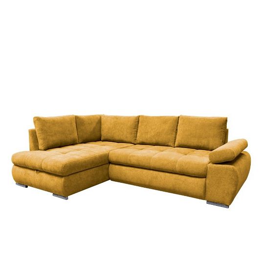 SKYLINE rohová sedací souprava pravá, hořčicová Aston 8