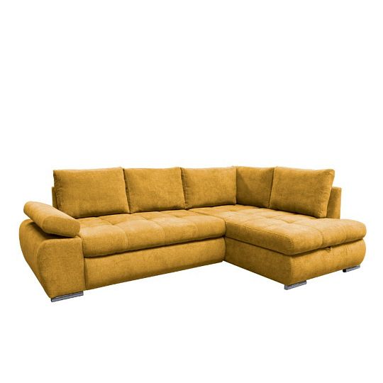 SKYLINE rohová sedací souprava levá, hořčicová Aston 8