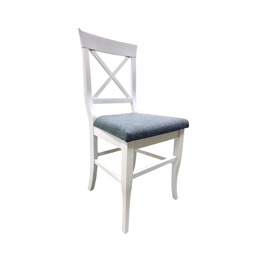 Jídelní židle, Provensal TYP 7, bílá/tmavě šedá