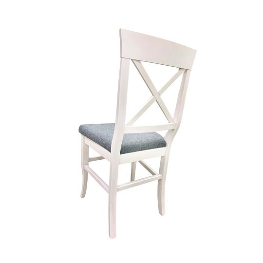 Jídelní židle, Provensal TYP 7, bílá/tmavě šedá