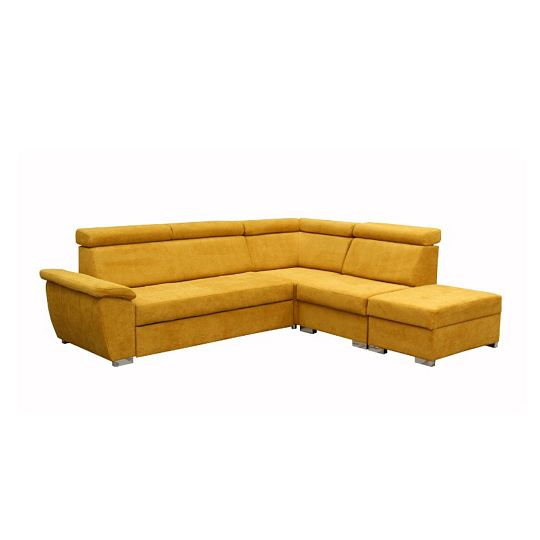 FONDUE II sedací souprava levá, hořčicová