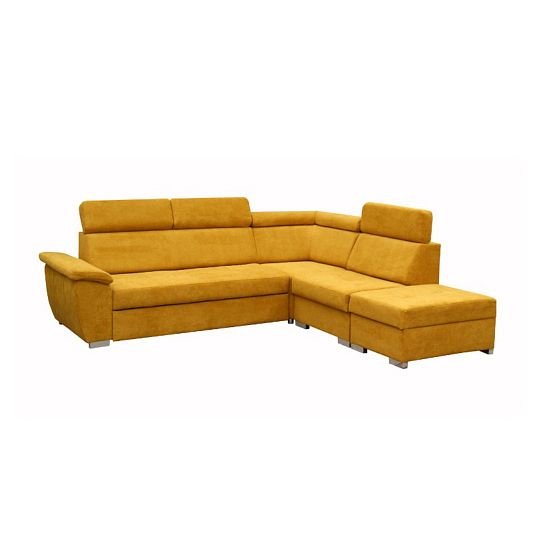 FONDUE II sedací souprava levá, hořčicová