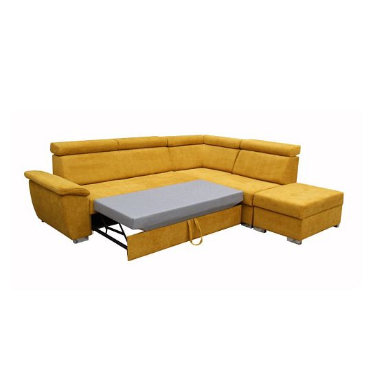 FONDUE II sedací souprava levá, hořčicová