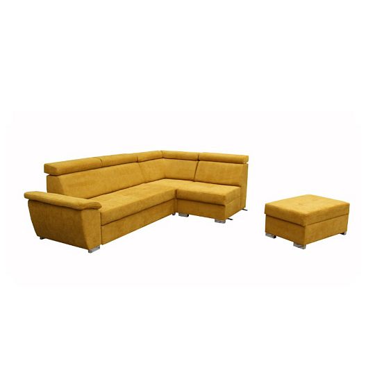 FONDUE II sedací souprava levá, hořčicová