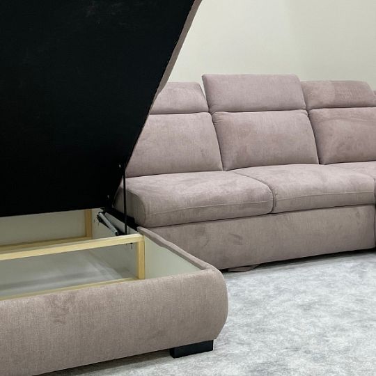 Brescia sedací souprava U levá, Aston 19 starorůžová