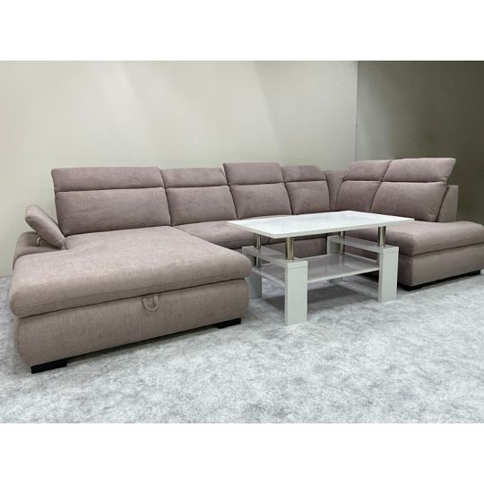 Brescia sedací souprava U levá, Aston 19 starorůžová