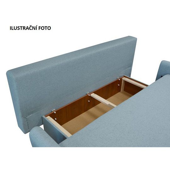 MELÁNIE 3R Lux pohovka, světle šedomodrá