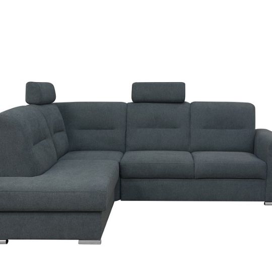 TOBAGO rohová sedací souprava, pravá, tmavě šedá