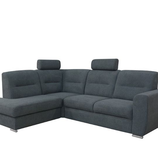 TOBAGO rohová sedací souprava, pravá, tmavě šedá