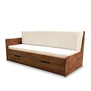 DONATELO B rozkládací postel levá, ořech