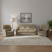 AMARILA sedací souprava s rozkladem 3R+1+1, světle hnědá SS01