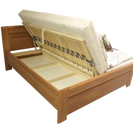 Elizabet 2 dřevěná postel 180 cm, ořech