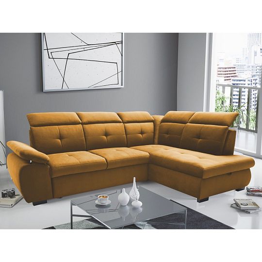 CALDO rohová sedací souprava, levá, skořicová Kronos 1