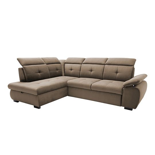 CALDO rohová sedací souprava, pravá, hnědá Paros 3