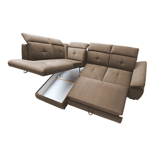 CALDO rohová sedací souprava, pravá, hnědá Paros 3