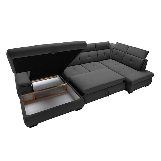 CALDO sedací souprava do U, levá, grafit