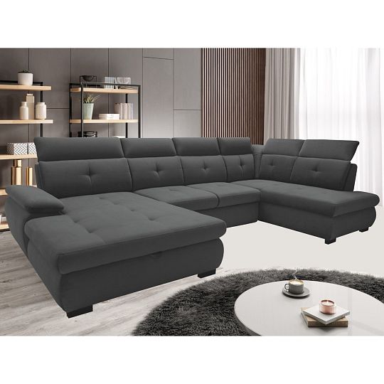 CALDO sedací souprava do U, levá, grafit