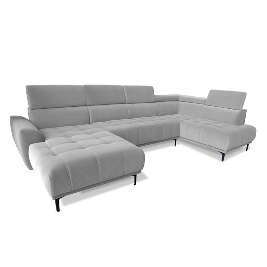 CANON sedací souprava do U, levá, světle šedá Paros 5