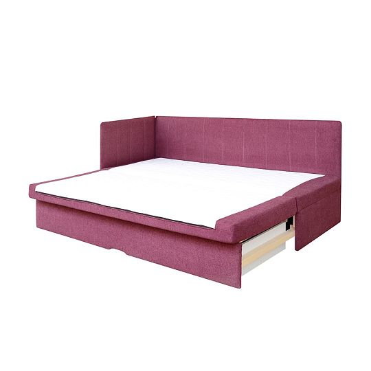 PALMARA rozkládací válenda, UNI, vínová