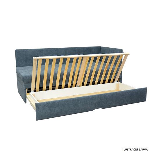 PALMARA rozkládací válenda, UNI, vínová