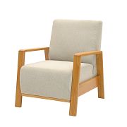 MELÁNIE RETRO křeslo, světle béžová