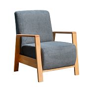 MELÁNIE RETRO křeslo, tmavě šedá PW 14