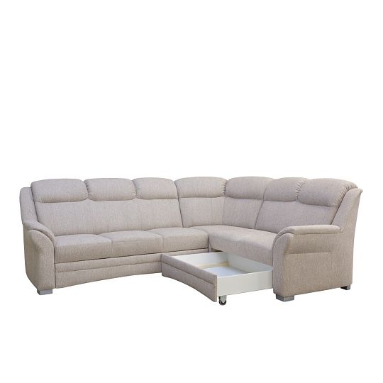 HORTENZIE rohová sedací souprava, levá, světle hnědá SS01