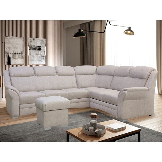 HORTENZIE rohová sedací souprava, levá, světle hnědá SS01