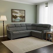 HORTENZIE rohová sedací souprava, levá, šedá SS22