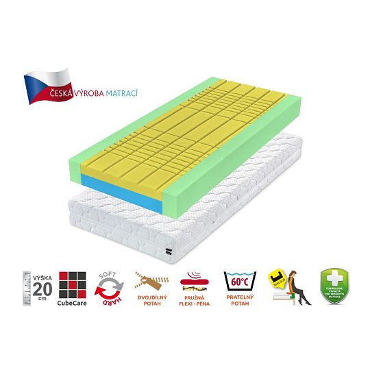 GLADIOLA - CUBE CARE matrace, 90 cm